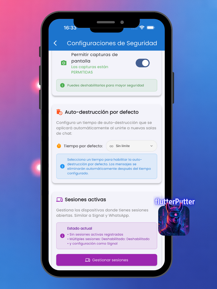 Privacy & Security App UI